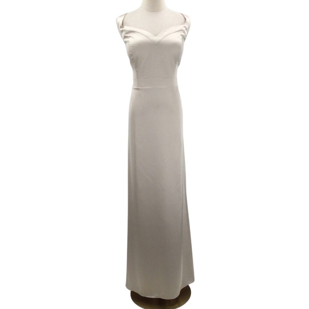 AW BRIDAL 16 2X plus champagne wedding guest formal party maxi dress NEW B127